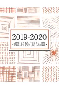2019-2020 Weekly & Monthly Planner