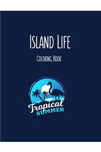 Island Life Coloring Book