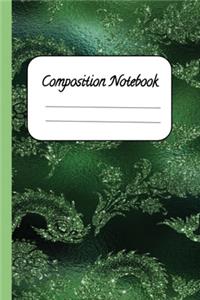 Composition Notebook: Beautiful Green Shiny Asian Fish Composition Notebook/Journal/6x9 Medium