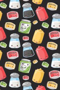 Kawaii Condiments Notebook