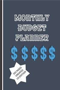 Monthly Budget Planner 103 pages us edition