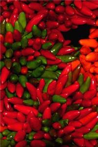 Yummy Spicy Peppers Display Journal: Take Notes, Write Down Memories in this 150 Page Lined Journal