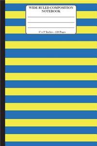 Wide Ruled Composition Notebook 6