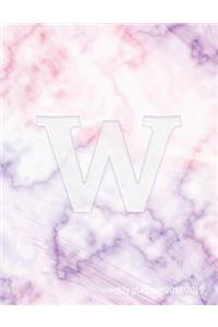 W Weekly Planner 2018-2019