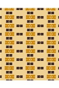 Egyptian Pattern Tan Camel Brown School Comp Book To Write In Notes 130 Pages