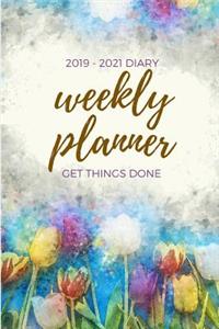 2019-2021 Weekly Planner Get Things Done