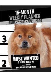 2019-2020 Weekly Planner - Most Wanted Chow Chow