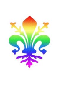 Rainbow Fleur-De-Lis