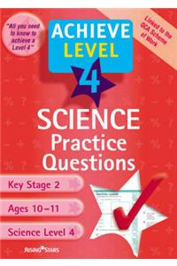 Achieve Level 4 Science Practice Questions