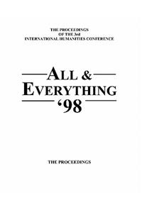 Proceedings Of The 3rd International Humanities Conference
