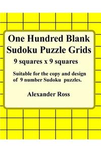 One Hundred Blank Sudoku Puzzle Grids