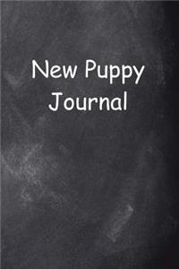 New Puppy Journal Chalkboard Design