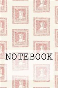 Notebook: Grot Window (Red), Rydal Water, Lake District. Dotted (6 X 9): Dotted Paper Notebook