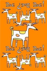 Journal Notebook For Dog Lovers, Spotty Dogs in a Row 1