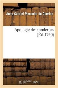 Apologie Des Modernes