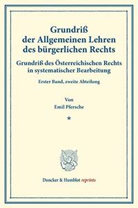 Grundriss Der Allgemeinen Lehren Des Burgerlichen Rechts