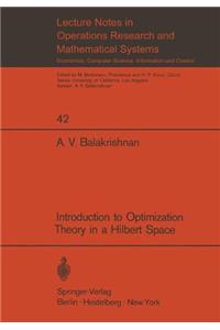 Introduction to Optimization Theory in a Hilbert Space