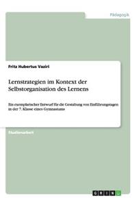 Lernstrategien im Kontext der Selbstorganisation des Lernens