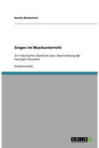 Singen im Musikunterricht