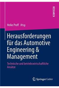 Herausforderungen Für Das Automotive Engineering & Management