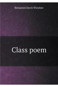Class Poem