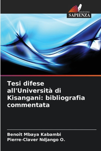 Tesi difese all'Università di Kisangani