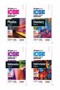 Arihant ICSE Chapterwise Question Bank Class 10 Physics, Chemsitry, Mathematics, English