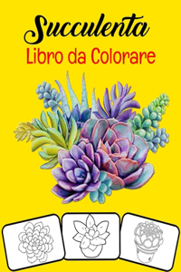 Succulenta Libro da colorare