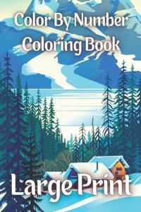 Color By Number Coloring Book Large Print