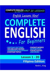 English Lessons Now! Complete English For Beginners Lesson 1 - 20 Filipino Edition