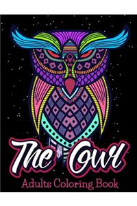 OWL Adults Coloring Book