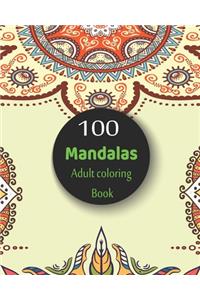100 Mandalas Adult coloring book