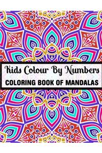 Kids Colour By Numbers Coloring Book Of Mandalas