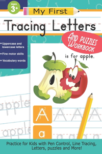 My First Tracing Letters and Puzzles Workbook