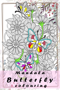Mandala Butterfly colouring