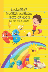 Handwriting Practice workbook trace alphabets