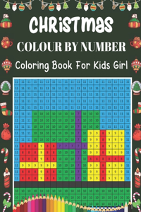 Christmas Colour By Number Coloring Book For Kids Girl