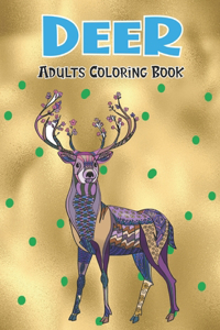 Deer Adults Coloring Book