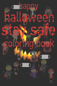 happy halloween stay safe coloring book