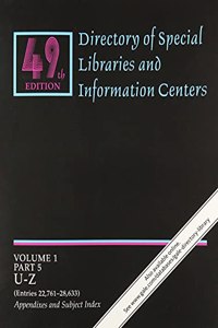 Directory of Special Libraries and Information Centers