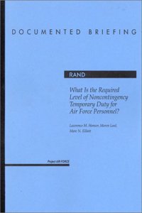 What is the Required Level of Noncontingency Temporary Duty for Air Force Personnel?