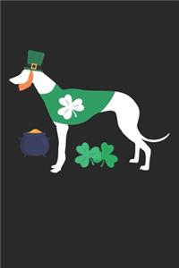 Greyhound Journal - Greyhound Notebook - St. Patrick's Day Gift for Greyhound Lovers