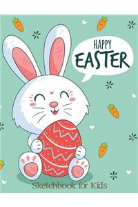 Happy Easter Sketchbook for Kids