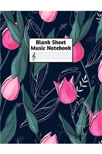 Blank Sheet Music Notebook