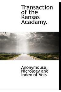 Transaction of the Kansas Acadamy.