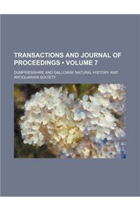 Transactions and Journal of Proceedings (Volume 7)