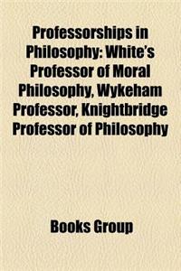 Professorships in Philosophy