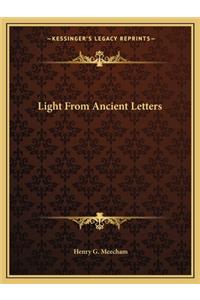 Light From Ancient Letters