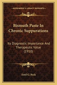 Bismuth Paste in Chronic Suppurations