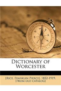 Dictionary of Worcester